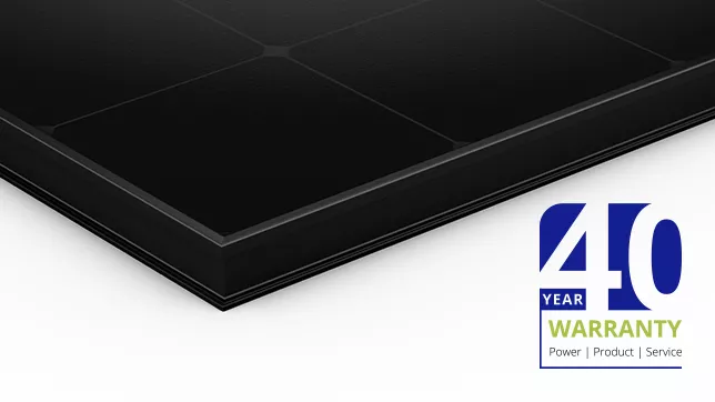SunPower 40 year warranty panels
